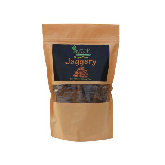 Sugarcane Jaggery - ⁠Satvik Foods & Farms, 100% Organic. 100% Natural.