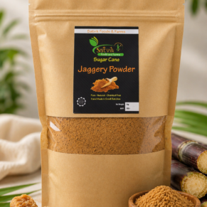 Sugarcane Jaggery Omega 3 Rich - Satvik Foods & Farms, 100% Organic. 100% Natural.